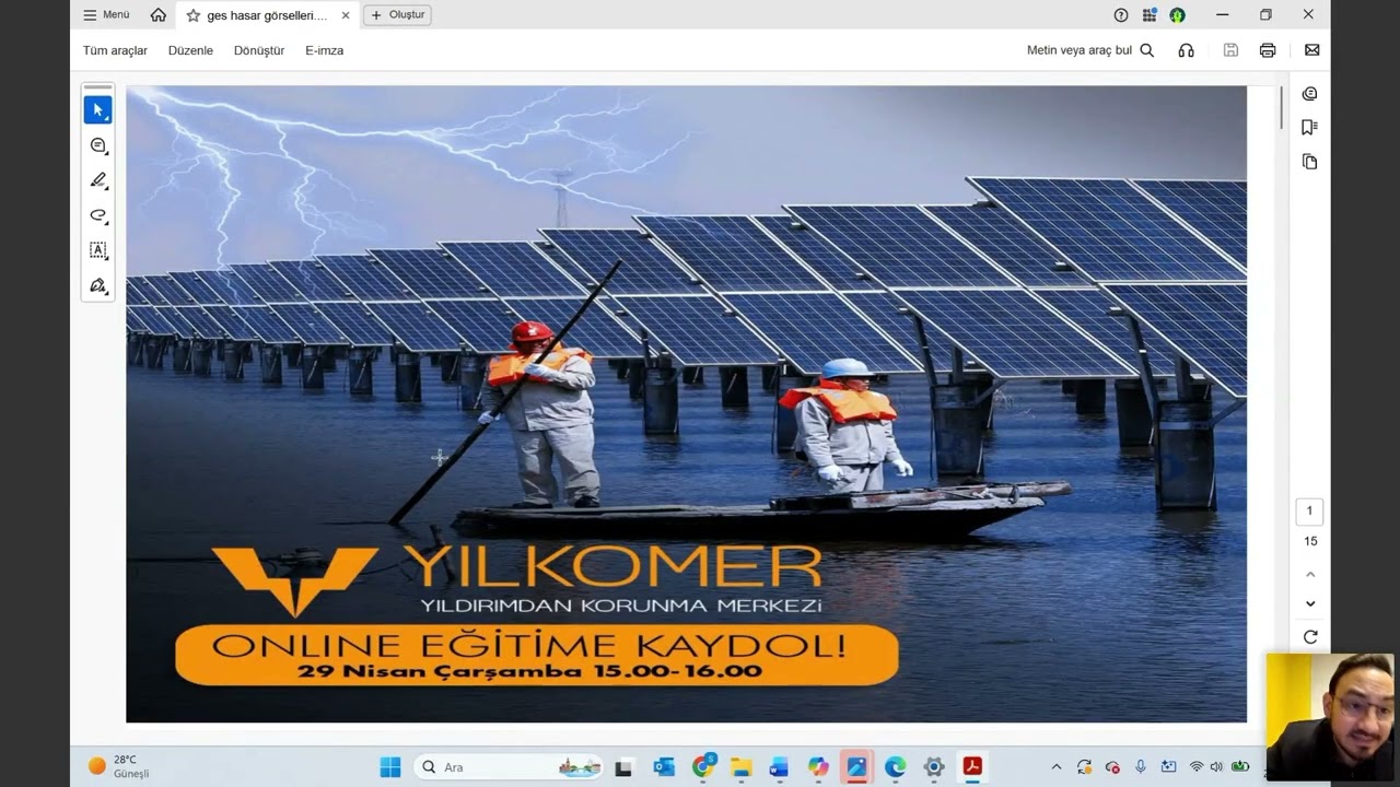 Güneş Santrallerinde Yıldırımdan Korunma Ve AG Parafudr Eğitimi | Yılkomer