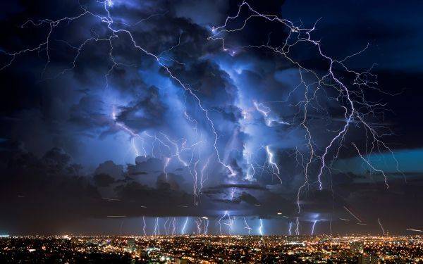 Reducing step voltage during thunderstorms
