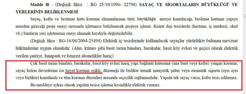 KAÇAK AKIM RÖLESİ KULLANIMI hakkında