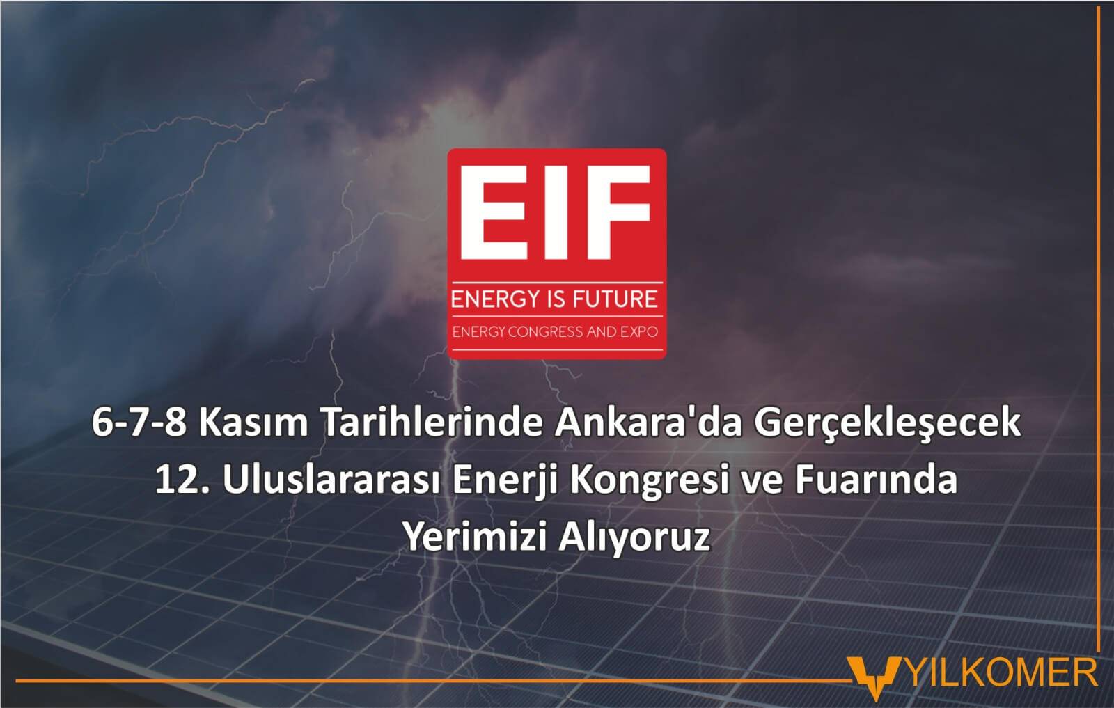 12.Uluslararası Enerji Kongresi ve Fuarı 6-7-8 kasım