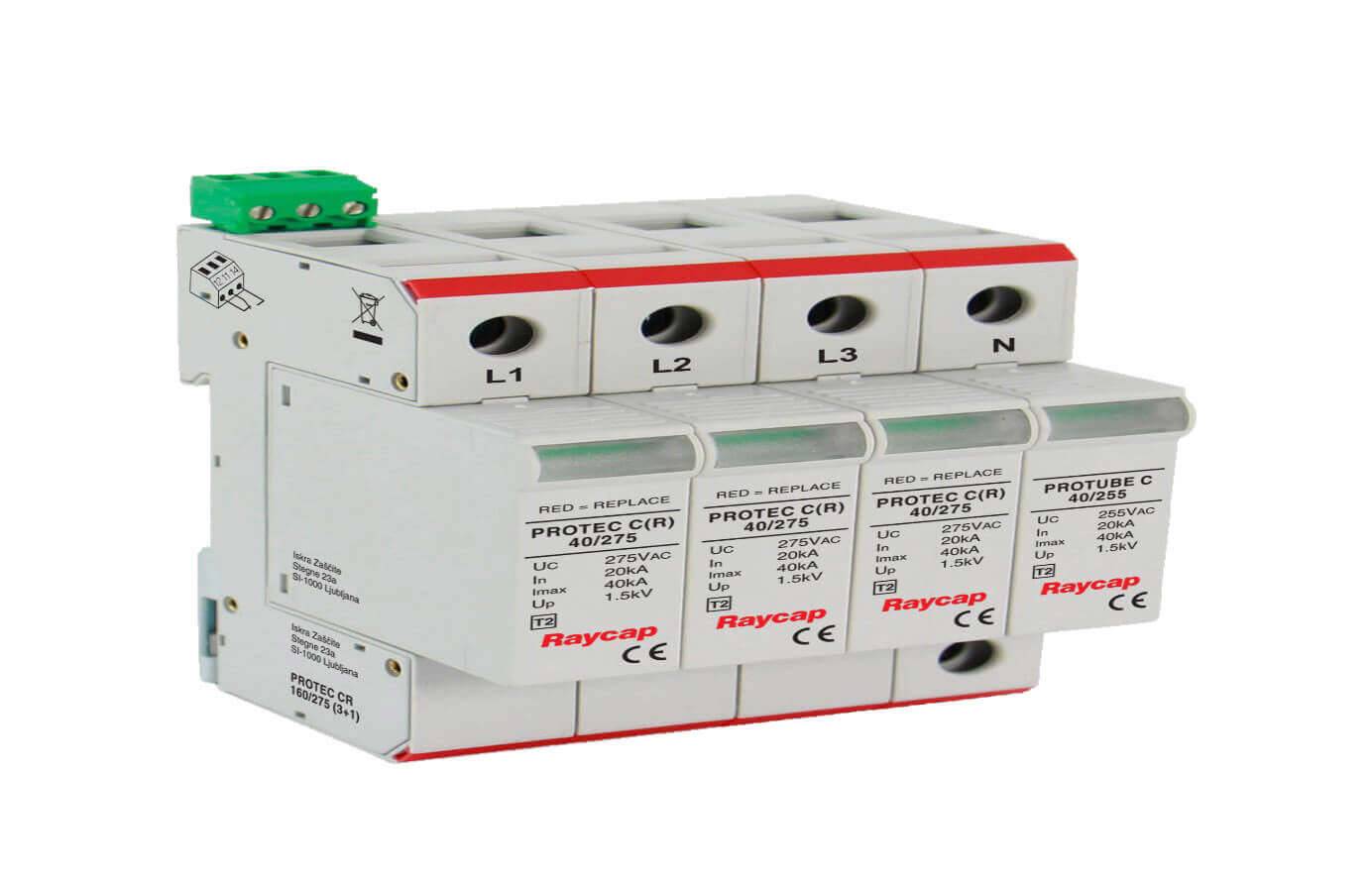 Yılkomer Raycap PROTEC C 160/320 TYPE 2 40kA Series