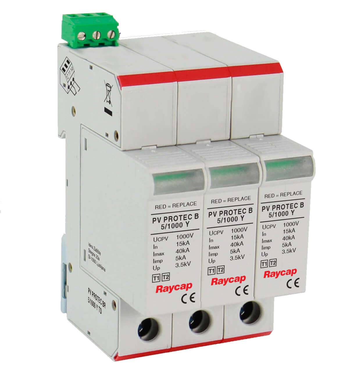 Yılkomer Raycap PV PROTEC B Series Type 1+2 protection