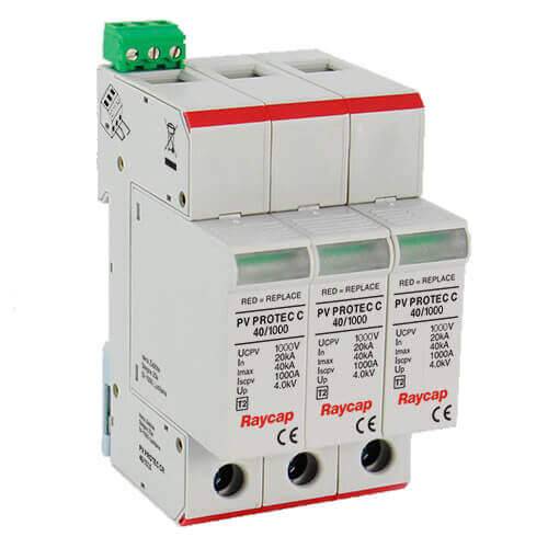 Yılkomer Raycap PV PROTEC C Series Type 2 protection