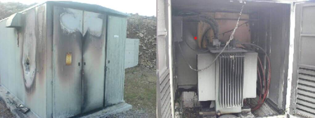 Rüzgar Türbinleri yıldırım çarpması resmi